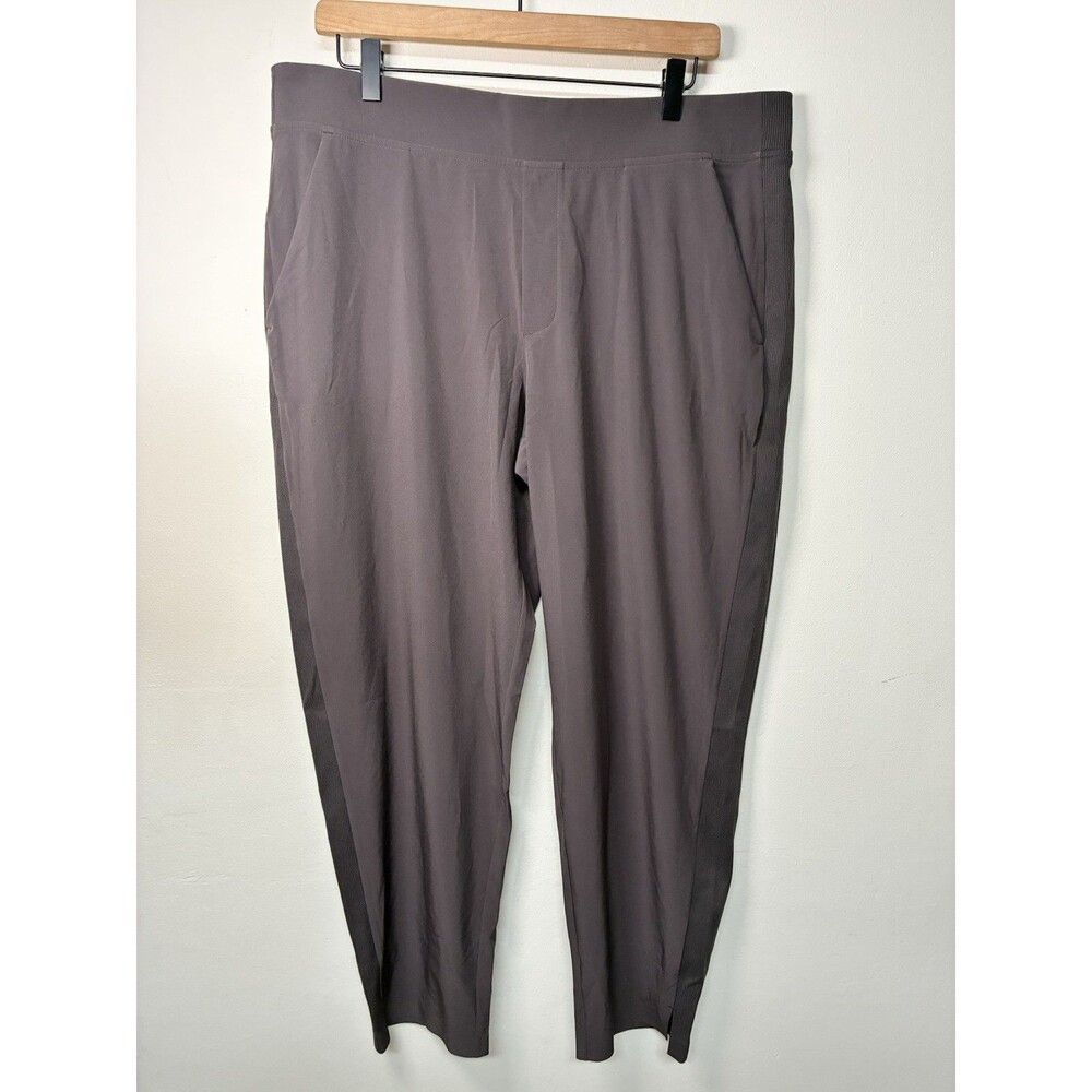 Athleta Brooklyn Ankle Pant Women’s 16 Grey Mid Rise Pull On Athleisure Outdoors
